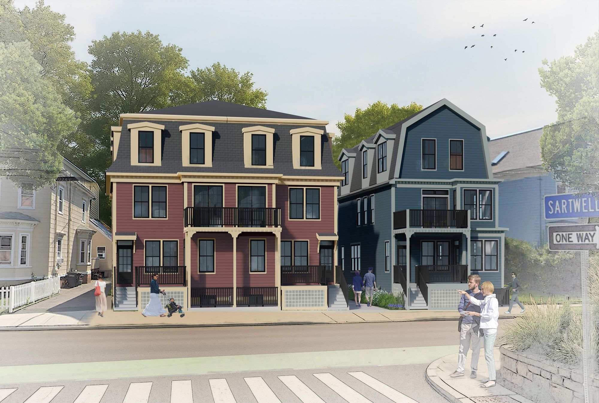 Rendering of 33-35 Cedar St